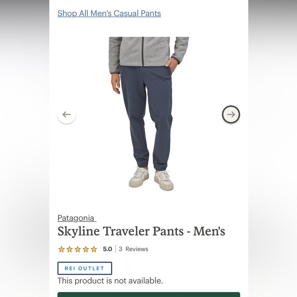 NWT Men’s Patagonia Skyline Traveler Pants
